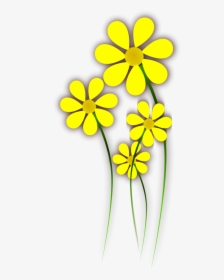 How To Set Use Daisies Yellow Flower Clipart , Png - Yellow Daisy Flower Clipart, Transparent Png, Free Download