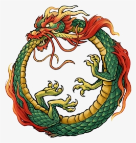 Ancient Infinity Symbol Used By Different Primitive - Chinese Dragon Eating Itself, HD Png Download, Free Download