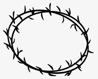 Crown Of Thorns Black Clip Arts - Crown Of Thorns Icon Png, Transparent Png, Free Download