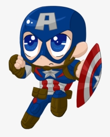 Avengers Baby Png Vector, Clipart, Psd - Baby Captain America Cartoon, Transparent Png, Free Download