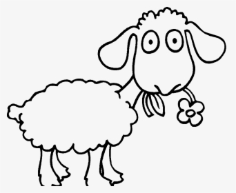 Clip Art Free For Kids Download - Sheep To Color Clipart, HD Png Download, Free Download