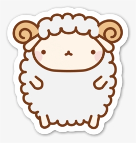 Cute Sheep Sticker - Sheep Kawaii, HD Png Download, Free Download