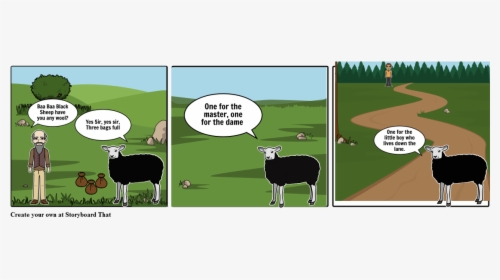 Baba Black Sheep Story Board, HD Png Download, Free Download