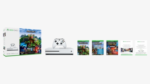 Xbox One S Png - Xbox One S 500gb Minecraft, Transparent Png, Free Download