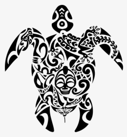 Motorcycle Clipart Tribal - Maori Turtle Tattoo, HD Png Download, Free Download
