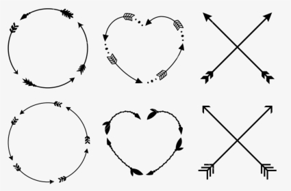 Heart Tribal Arrow Png Photos - Crossed Arrows Clip Art, Transparent Png, Free Download