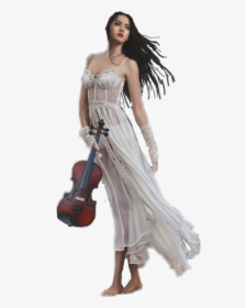 Woman Female Brunette Violin Freetoedit - Violinist, HD Png Download, Free Download