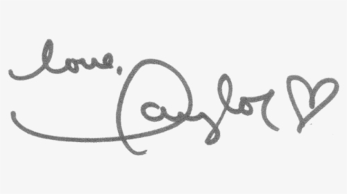 Taylor Swift Signature Png, Picture - Taylor Swift Lover Stickers, Transparent Png, Free Download