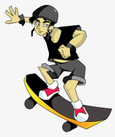 Transparent Skating Clipart - Skateboarding Clip Art, HD Png Download, Free Download
