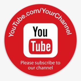 Picture Of Personalized Youtube Stickers - Youtube Logo Circle Vector, HD Png Download, Free Download