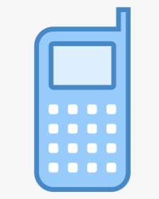 Telephone Icon Png Blue Download - Blue Cellphone Icon Png, Transparent Png, Free Download