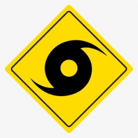 Hurricane - Road Sign Clipart, HD Png Download, Free Download