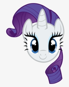 Head Clipart My Little Pony - My Little Pony Rarity Face, HD Png Download, Free Download