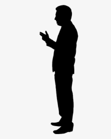 Silhouette, Isolated, Man, People, Standing, Arms, - Host Silhouette Png, Transparent Png, Free Download