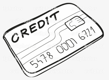 Credit Card Drawing Vector And Stock Photo - Line Art, HD Png Download, Free Download