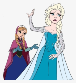 Frozen Wallpaper Titled Anna And Elsa - Frozen Anna Disney Clipart, HD Png Download, Free Download