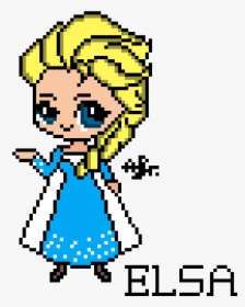 Perler Bead Elsa , Png Download - Pixel Art Disney Elsa, Transparent Png, Free Download