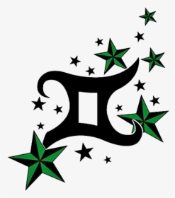 Gemini With Stars Tattoo Designs, HD Png Download, Free Download