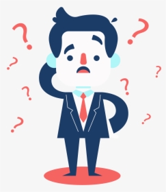 Contract Clipart Business Deal - Clipart Man With Question Mark, HD Png Download, Free Download