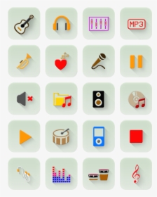 Icon Pack Music Icons, HD Png Download, Free Download
