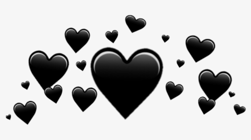 ♥ Black Heart Crown ♥ - Black Heart Crown Transparent, HD Png Download, Free Download