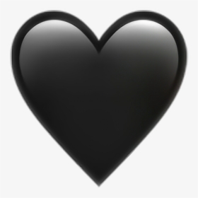 Black Heart Transparent Background Png - Emoji Iphone Png Heart, Png Download, Free Download