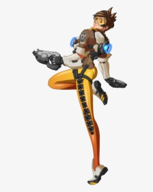 Transparent Pose Png - Tracer Overwatch Concept Art, Png Download, Free Download
