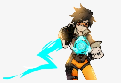 Tracer Overwatch Tracer, Paint Tool Sai, Painting Tools, - Cartoon, HD Png Download, Free Download