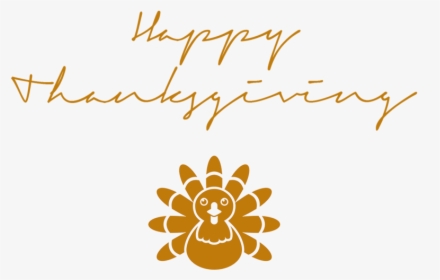 Happy Thanksgiving Signature Turkey Icon - Happy Thanksgiving Transparent, HD Png Download, Free Download