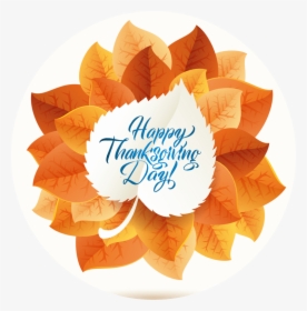 Happy Thanksgiving With Leaves - Thanksgiving Images With White Background, HD Png Download, Free Download