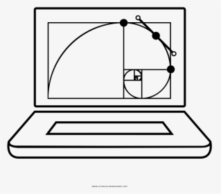 Golden Ratio Laptop Coloring Page - Golden Ratio, HD Png Download, Free Download