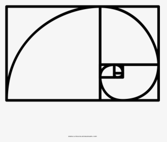 Golden Ratio Coloring Page - Golden Ratio Spiral, HD Png Download, Free Download