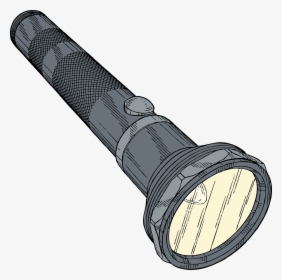 Torch, Flashlight, Torchlight, Lamp, Battery - Flashlight Clip Art, HD Png Download, Free Download