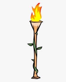 Clip Art Bamboo Torch - Free Tiki Torch Clipart, HD Png Download, Free Download