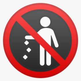 No Littering Icon - No Littering Icon Png, Transparent Png, Free Download