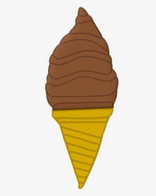 Chocolate Ice Cream Cone Clip Arts - Ice Cream Cone, HD Png Download, Free Download