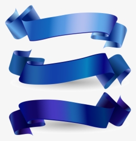 Transparent Blue Bow Clipart - Blue Ribbon Vector Free Download, HD Png Download, Free Download