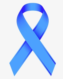 Blue Ribbon Png Hd - Transparent Orange Cancer Ribbon, Png Download, Free Download
