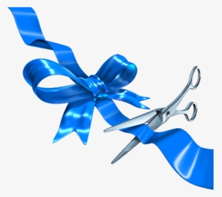Opening Ceremony, Business, Ribbon, Blue, Bow Tie Png - Grand Opening Blue Ribbon Cutting, Transparent Png, Free Download