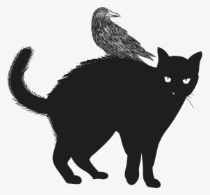 Black Cat Felidae Halloween Clip Art - Halloween Printables Black Cat, HD Png Download, Free Download