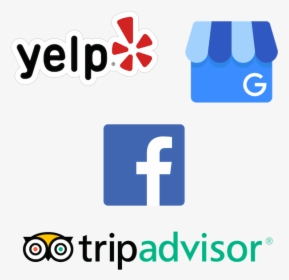 Get Reviews On Yelp, Google, Facebook And Tripadvisor - Facebook Google And Tripadvisor, HD Png Download, Free Download
