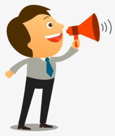 Man With Megaphone Clipart - Effective Communication Communication Clipart, HD Png Download, Free Download