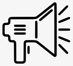 Megaphone Outline Png - Icon, Transparent Png, Free Download