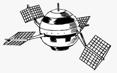 Satellite Round - Pencil Sketch Of Indian Satellite, HD Png Download, Free Download