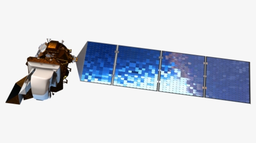 Ldcm Satellite Showing The Instruments And The Solar - Satellite Solar Array Panel, HD Png Download, Free Download