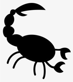 Scorpion Shape - Black And White Scorpion Icon, HD Png Download, Free Download