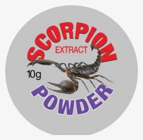 Scorpion Powder Label - Crab, HD Png Download, Free Download