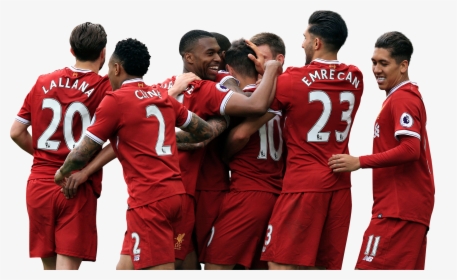 Liverpool Players Celebrating Render - Liverpool Fc 2017 18, HD Png Download, Free Download