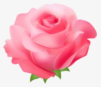 Rose Pink Free Clip Art - Pink Rose Png Clipart, Transparent Png, Free Download