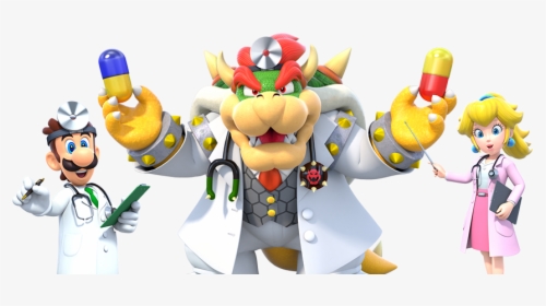 A Few Dr Mario World Doctors - Dr Mario World Bowser, HD Png Download, Free Download